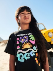 črna - Summer Sequin T-Shirt (3-16yrs) - Slika 1 iz 7
