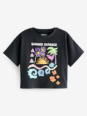 črna - Summer Sequin T-Shirt (3-16yrs) - Slika 5 iz 7