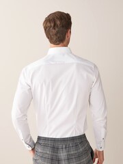 White Regular Fit Single Cuff Motion Flex Shirt - Image 3 of 8
