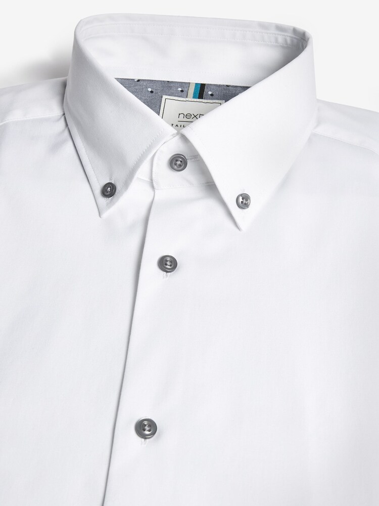 White Regular Fit Single Cuff Motion Flex Shirt - Image 8 of 8