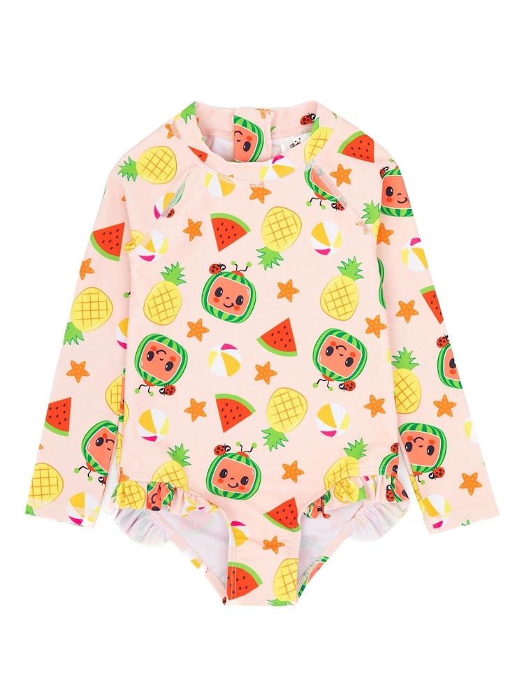Vanilla Underground Pink Girls Cocomelon Swimsuit - Image 1 of 4