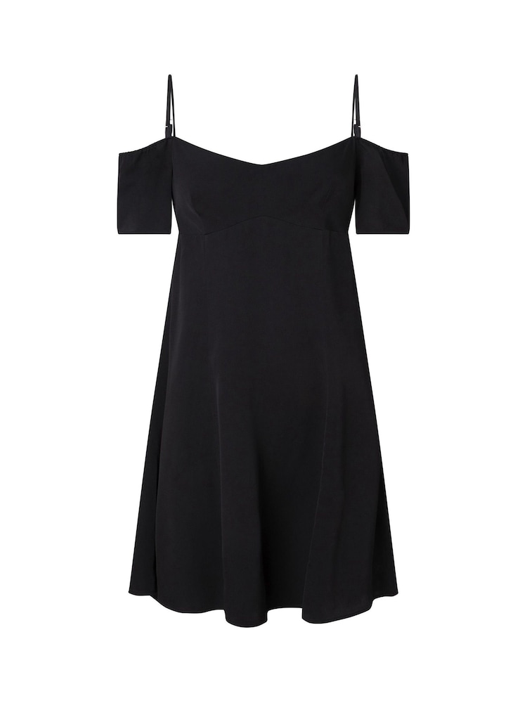 Calvin Klein Jeans Off Shoulder Black Mini Dress - Image 4 of 4