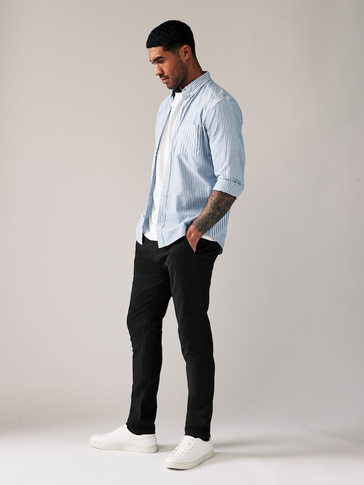Schwarz - Chinohose in Skinny Fit mit Stretchanteil - Image 3 of 7