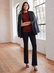 Brown Ruched Shoulder Side Detail Vest - Image 2 of 7