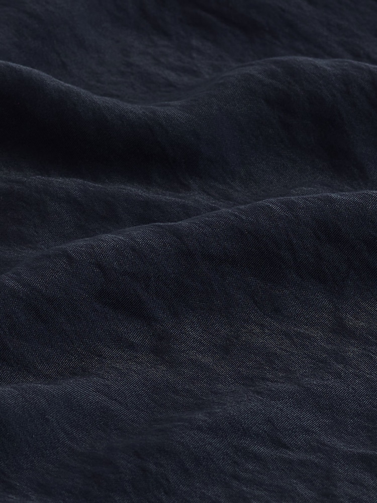 Navy Sleeveless Metallic Knot Twist Shoulder Column Dress - Image 6 of 6