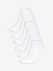 White Trainer Socks 6 Pack - Image 1 of 3