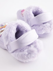 Lilac Purple Character Warm Lined Clog Slippers - Image 8 of 9