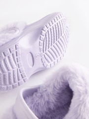 Lilac Purple Character Warm Lined Clog Slippers - Image 9 of 9