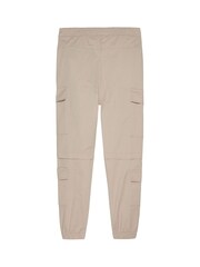 Calvin Klein Jeans Boys Biege Woven Cargo Trousers - Image 2 of 3