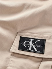 Calvin Klein Jeans Boys Biege Woven Cargo Trousers - Image 3 of 3