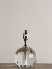 Laura Ashley Clear Lydia Hand Cut Faceted Crystal Glass Globe Table Lamp Base - Image 1 of 3