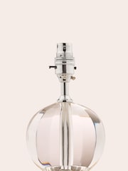Laura Ashley Clear Lydia Hand Cut Faceted Crystal Glass Globe Table Lamp Base - Image 2 of 3