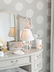 Laura Ashley Clear Lydia Hand Cut Faceted Crystal Glass Globe Table Lamp Base - Image 4 of 5