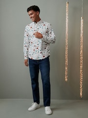 White Christmas Printed Long Sleeve Shirt - Image 2 of 8