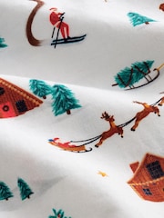 White Christmas Printed Long Sleeve Shirt - Image 8 of 8