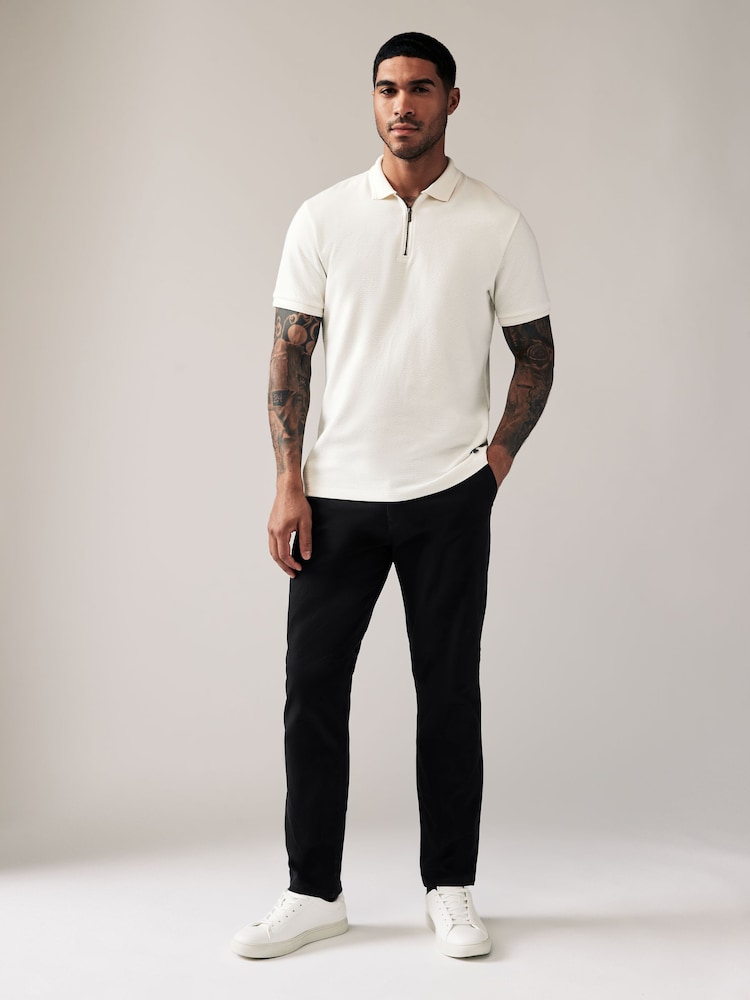 Noir - Slim Fit (Slim Fit) - Pantalon chino stretch - Image 3 of 10