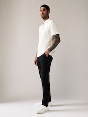 Black Slim Fit Stretch Chinos Trousers - Image 4 of 10