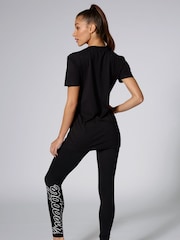 Negro - Camiseta con logo - Imagen 2 de 5
