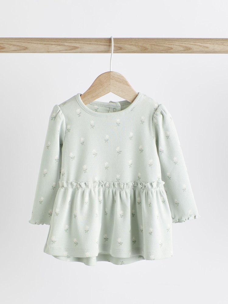 Sage Green Baby Top And Leggings Set - Image 2 of 9