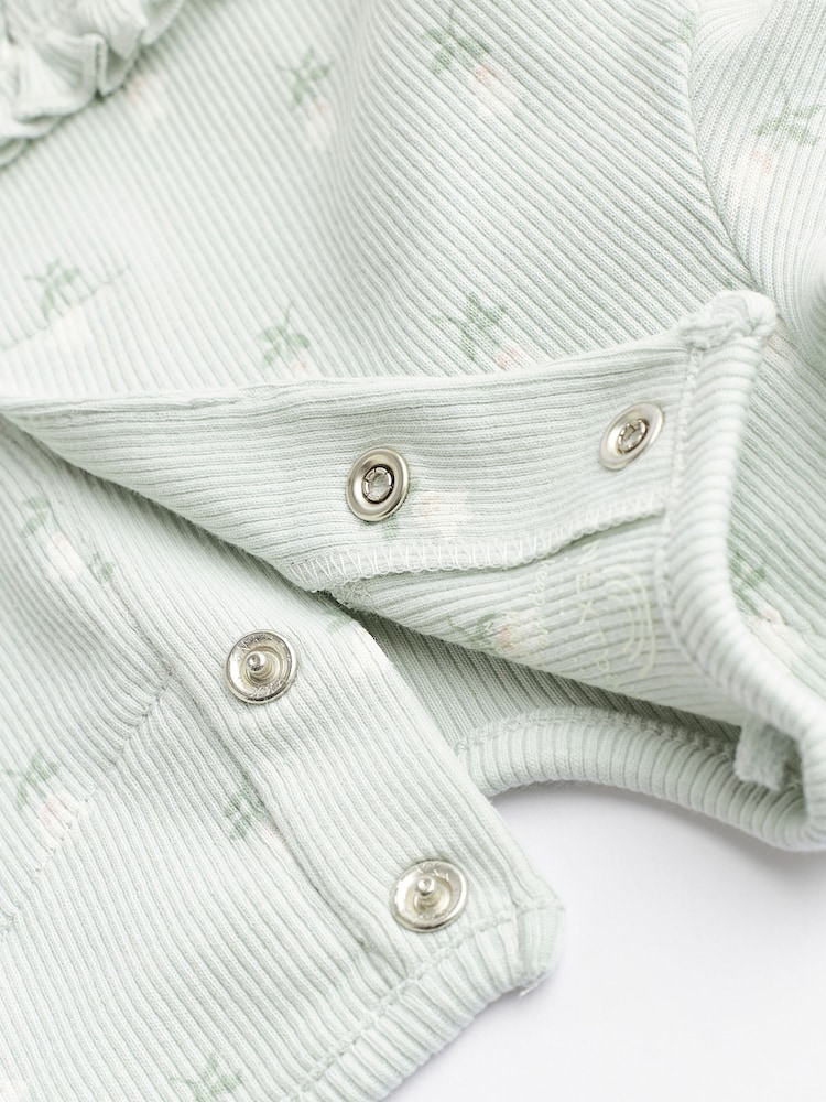 Sage Green Baby Top And Leggings Set - Image 9 of 9