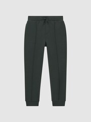 Reiss Forest Green Premier Senior Drawstring Jersey Joggers - Image 2 of 5