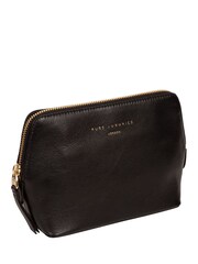 Pure Luxuries London Theydon Leather Cosmetic Bag - Image 3 of 6