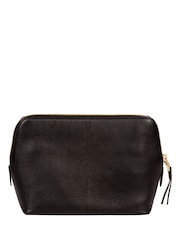 Pure Luxuries London Theydon Leather Cosmetic Bag - Image 4 of 6