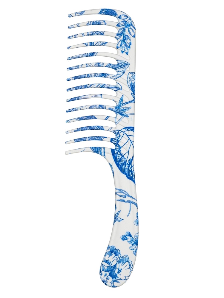 Denman Blue Belle D28 The Deluxe Wide Tooth Detangling Comb - Image 2 of 2 Denman Blue Belle D28 The Deluxe Wide Tooth Detangling Comb - Image 2 of 2
