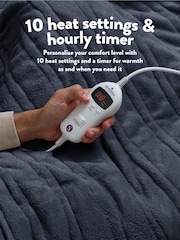 Slumberdown Blue Comfy Hugs 10 Temperature Settings Heated Throw - Image 6 of 11