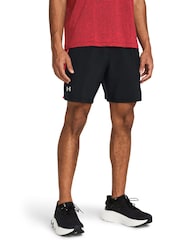 Under Armour Black/Red Launch 7" Shorts - Image 1 of 5