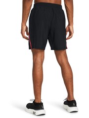 Under Armour Black/Red Launch 7" Shorts - Image 2 of 5