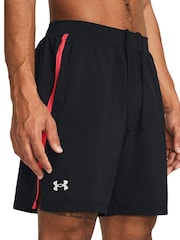 Under Armour Black/Red Launch 7" Shorts - Image 3 of 5