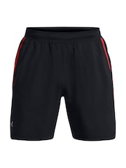 Under Armour Black/Red Launch 7" Shorts - Image 4 of 5