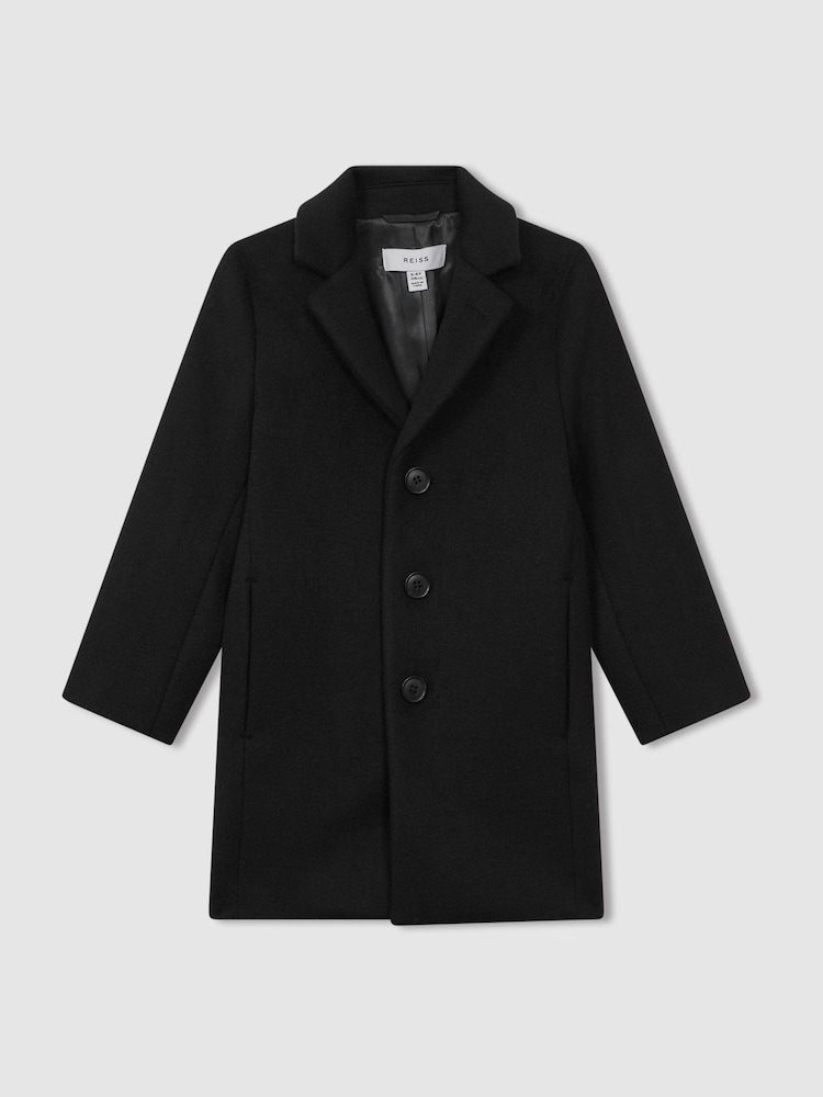Schwarz - Reiss Gable Einreihiger Mantel - Bild 1 von 7 Schwarz - Reiss Gable Einreihiger Mantel - Bild 1 von 7
