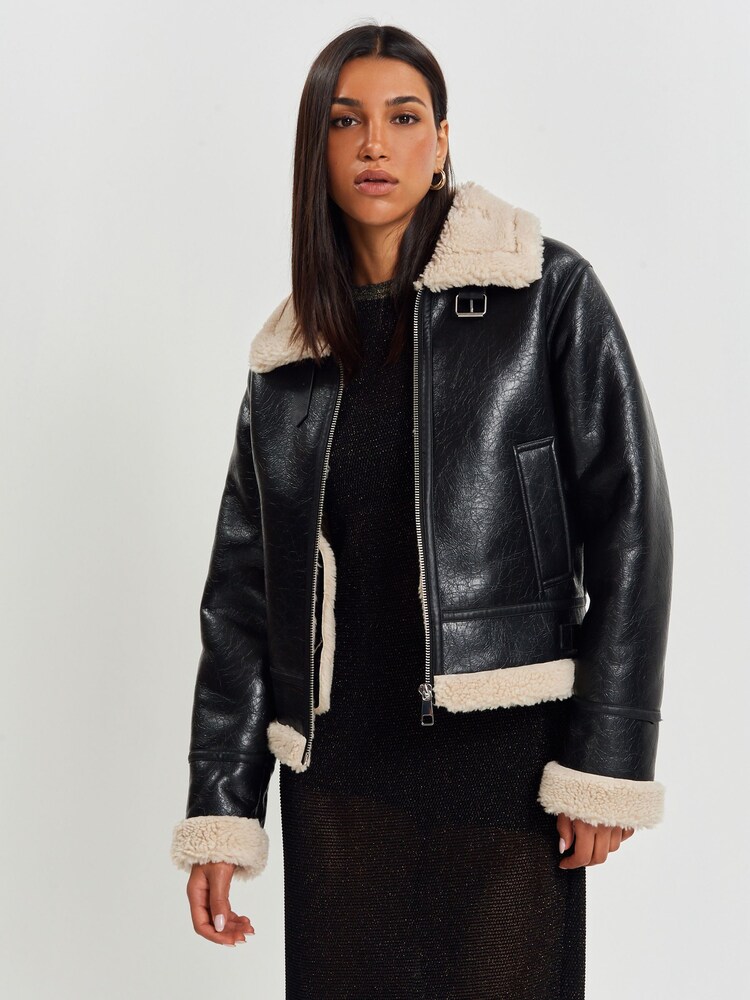Schwarz - Fliegerjacke - Bild 1 von 9