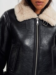 Schwarz - Fliegerjacke - Bild 5 von 9