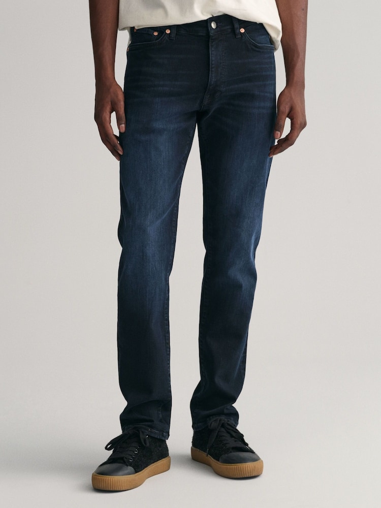GANT Black Extra Slim Fit Active Recover Stretch Jeans - Image 1 of 5