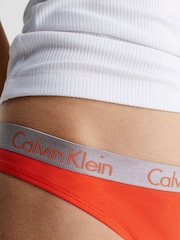 Calvin Klein Orange Radiant Cotton Thong - Image 3 of 5