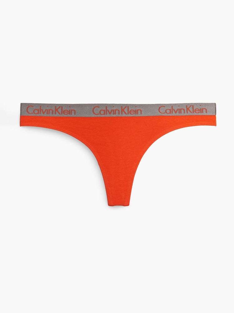 Calvin Klein Orange Radiant Cotton Thong - Image 5 of 5 Calvin Klein Orange Radiant Cotton Thong - Image 5 of 5