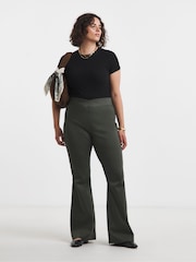 Simply Be Green Flare Weekender Jeggings - Image 1 of 4