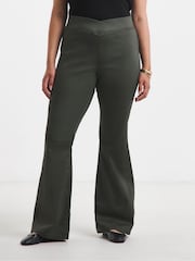 Simply Be Green Flare Weekender Jeggings - Image 3 of 4