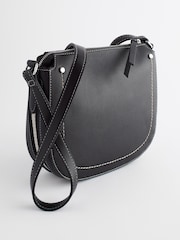 Black Saddle Cross-Body Bag - Image 4 of 7