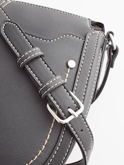 Black Saddle Cross-Body Bag - Image 5 of 7