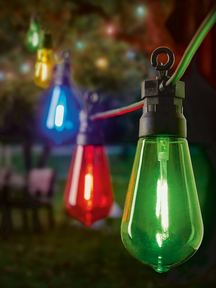 Premier Decorations Ltd Garden 20 Multi Connectable Festoon Lights - Image 1 of 3