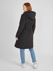 JoJo Maman Bébé Khaki Green 2-in-1 Quilted Maternity Puffer Coat - Image 2 of 6