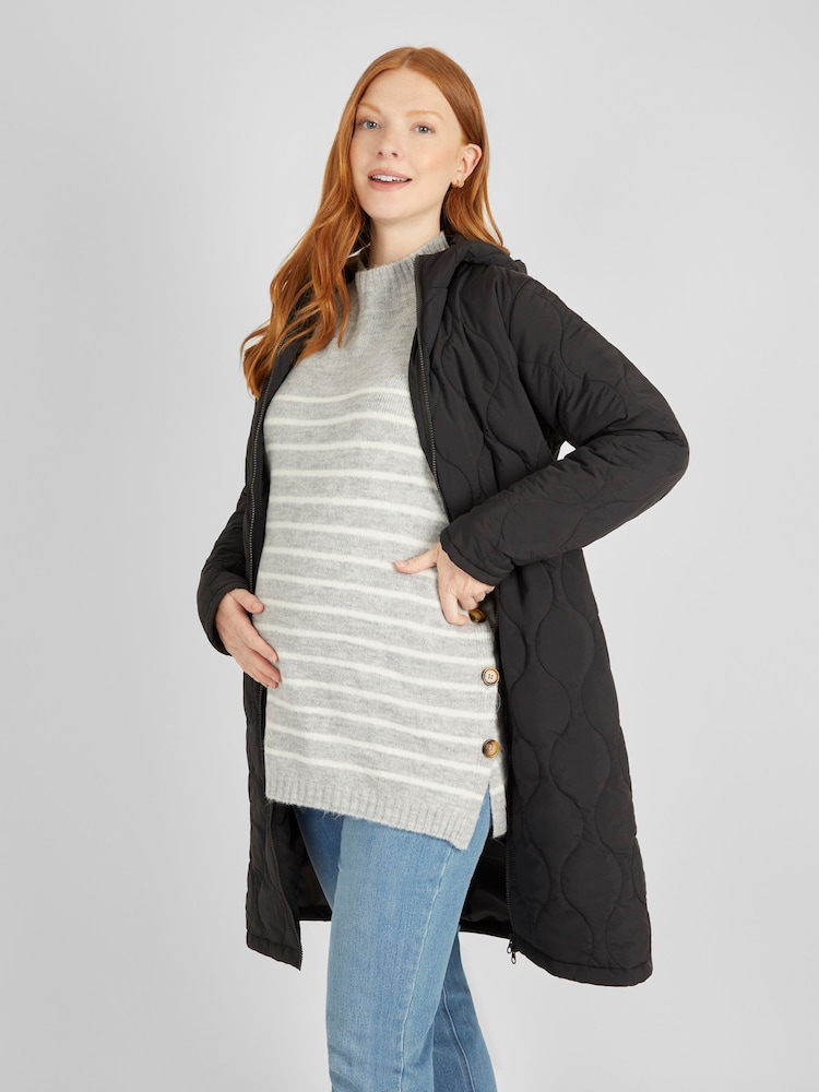 Buy JoJo Maman Bébé Khaki Green 2-in-1 Quilted Maternity Puffer