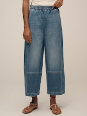 Anthropologie Blue Pilcro The Izzie Relaxed Pull-On Barrel Jeans - Image 1 of 5