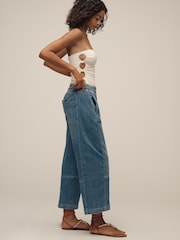 Anthropologie Blue Pilcro The Izzie Relaxed Pull-On Barrel Jeans - Image 4 of 5
