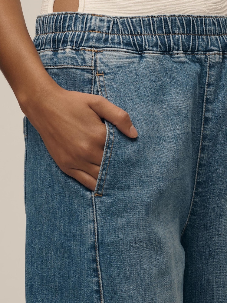 Anthropologie Blue Pilcro The Izzie Relaxed Pull-On Barrel Jeans - Image 5 of 5