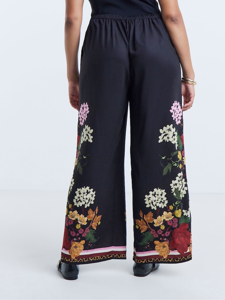 Simply Be Border Ceinturée Leg Pantalons Co-ord - Image 2 de 4 Simply Be Border Ceinturée Leg Pantalons Co-ord - Image 2 de 4